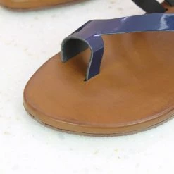 Inc.5 PATTENT FLAT THONG-BLUE SALE