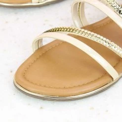 Inc.5 STRAPY FLAT SANDAL-BEIGE