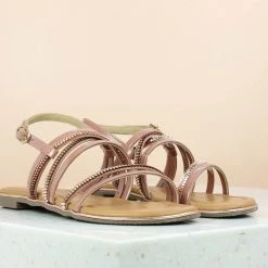 Inc.5 STRAPY FLAT SANDAL-PEACH