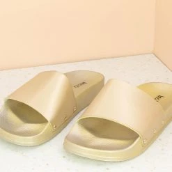Inc.5 FLAT PU CASUAL SLIPON-LIGHT GOLD SALE