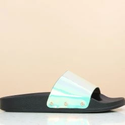 Inc.5 FLAT CASUAL PU MULE-GREEN