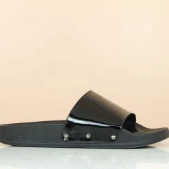 Inc.5 FLAT PU CASUAL SLIPON-BLACK