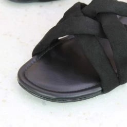 Inc.5 SALE FLAT SUEDE MULE-BLACK