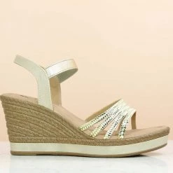 Inc.5 SALE PLATFORM PU SANDAL-LIGHT GOLD