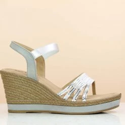 Inc.5 SALE PLATFORM PU SANDAL-SILVER