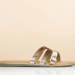 Inc.5 FLAT CASUAL MULE-ROSE GOLD SALE