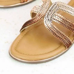 Inc.5 FLAT CASUAL MULE-ROSE GOLD SALE
