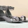 Inc.5 BLOCK HEEL METALLIC SANDAL