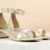 Inc.5 BLOCK HEEL METALLIC SANDAL