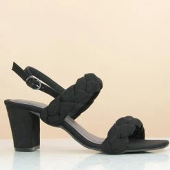 Inc.5 BLOCK CASUAL HEEL SANDAL-BLACK
