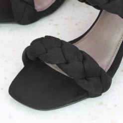 Inc.5 BLOCK CASUAL HEEL SANDAL-BLACK