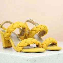 Inc.5 BLOCK HEEL SANDAL-YELLOW SALE