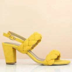 Inc.5 BLOCK HEEL SANDAL-YELLOW SALE