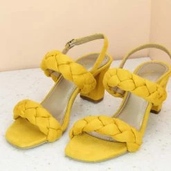 Inc.5 BLOCK HEEL SANDAL-YELLOW SALE