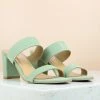 Inc.5 BLOCK CASUAL HARD HEEL SLIPON-GREEN