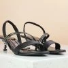 Inc.5 KITTEN HEEL SANDAL - BLACK SALE