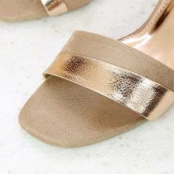 Inc.5 BLOCK HEEL SANDAL - BEIGE