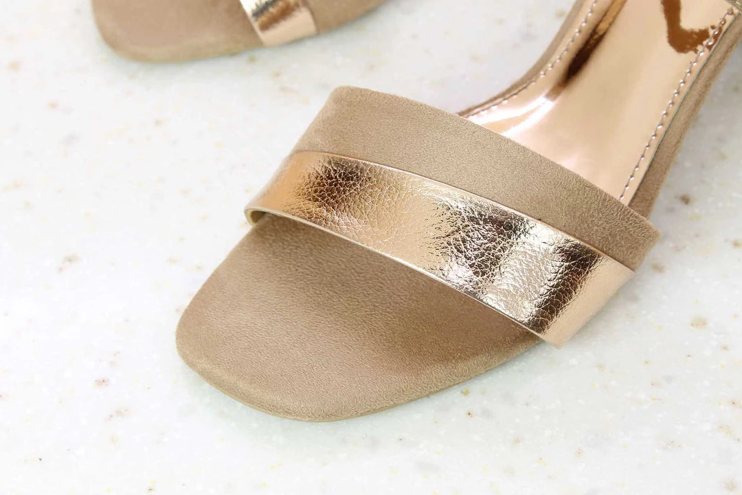 Inc.5 BLOCK HEEL SANDAL - BEIGE 4 Inc.5 BLOCK HEEL SANDAL - BEIGE