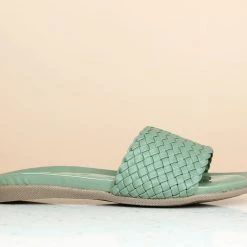 Inc.5 WOVEN FLAT MULES