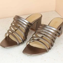 Inc.5 STRAPY BLOCK HEEL MULES