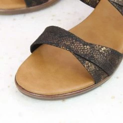 Inc.5 BLOCK HEEL MULE-ANTIQUE GOLD SALE