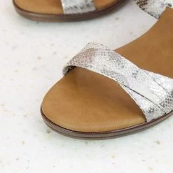 Inc.5 BLOCK HEEL MULE-GUN METAL