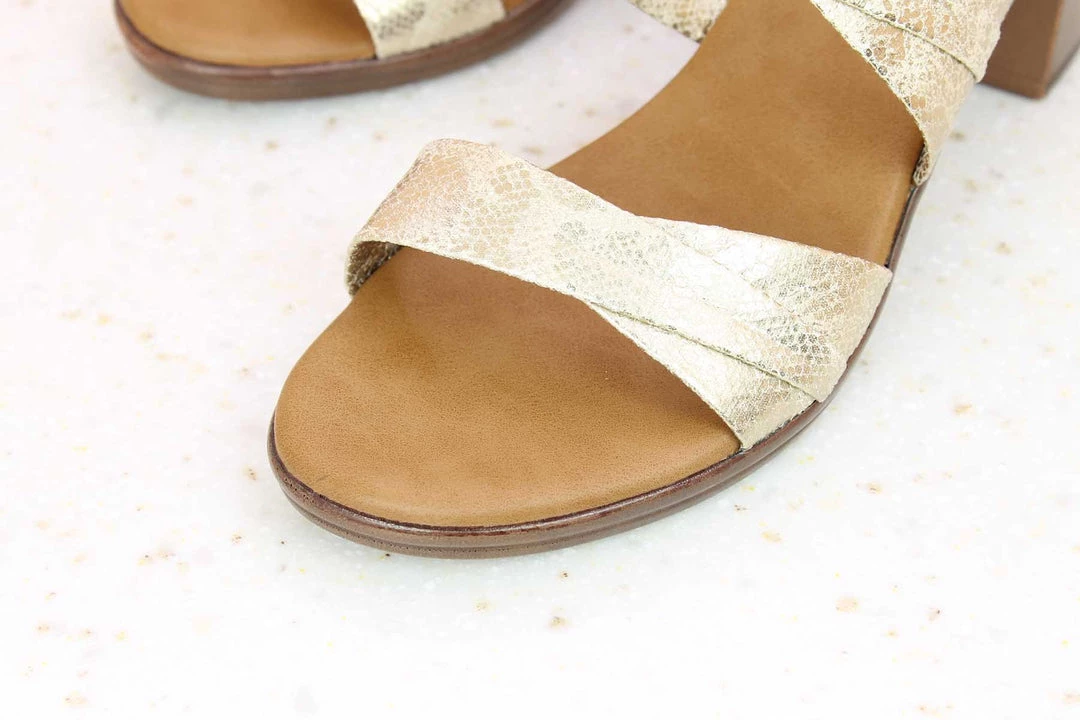 Inc.5 SALE BLOCK HEEL MULE-LIGHT GOLD 6 Inc.5 SALE BLOCK HEEL MULE-LIGHT GOLD