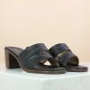 Inc.5 SALE BLOCK HEEL PU CASUAL MULE-BLACK