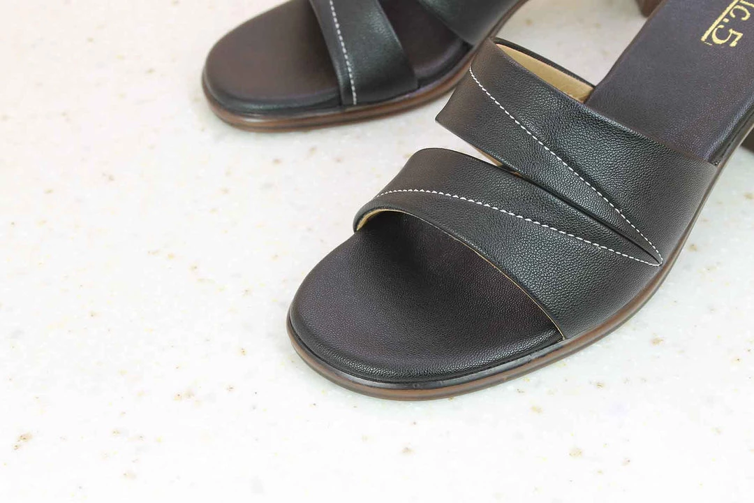 Inc.5 SALE BLOCK HEEL PU CASUAL MULE-BLACK 6 Inc.5 SALE BLOCK HEEL PU CASUAL MULE-BLACK