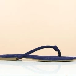 Inc.5 FLAT HARD CASUAL THONG-BLUE SALE