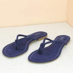 Inc.5 FLAT HARD CASUAL THONG-BLUE SALE