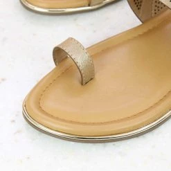 Inc.5 LASER CUT TOE POST - ANTIQUE GOLD SALE