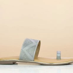 Inc.5 LASER CUT TOE POST - GUN METAL SALE