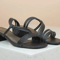 Inc.5 SALE BLOCK HEEL STRAPY MULES