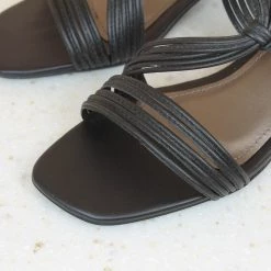 Inc.5 SALE BLOCK HEEL STRAPY MULES