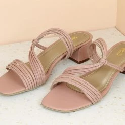 Inc.5 BLOCK HEEL STRAPY MULES SALE