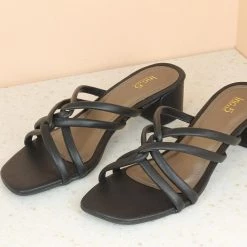 Inc.5 BLOCK HEELED MULES SALE 9 Inc.5 BLOCK HEELED MULES SALE