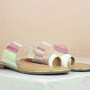 Inc.5 TRANSPARENT FLAT TOE POST - WHITE