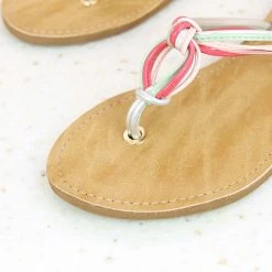 Inc.5 SALE FLAT CASUAL THONG-SILVER