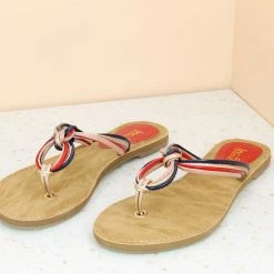 Inc.5 FLAT CASUAL THONG-ROSE GOLD SALE