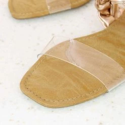 Inc.5 SALE FLAT CASUAL HARD MULE-ROSE GOLD