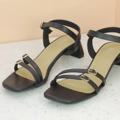 Inc.5 BLOCK HEEL SANDAL - BLACK
