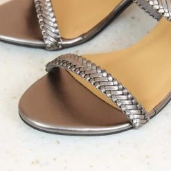 Inc.5 BLOCK HEEL WOVEN MULES