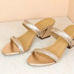 Inc.5 BLOCK HEEL WOVEN MULES 9 Inc.5 BLOCK HEEL WOVEN MULES