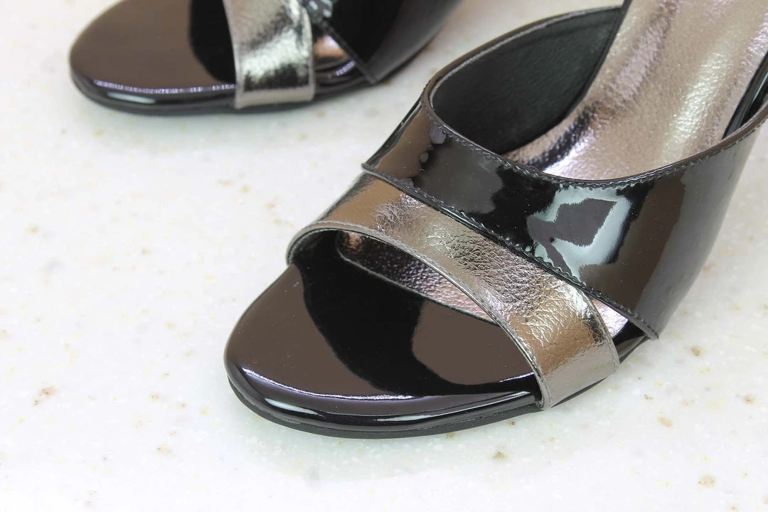 Inc.5 PATTENT MULE - BLACK SALE 4 Inc.5 PATTENT MULE - BLACK SALE