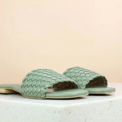 Inc.5 WOVEN FLAT MULE-PISTA SALE