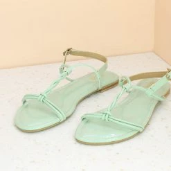 Inc.5 PATTENT FLAT SANDAL-PISTA