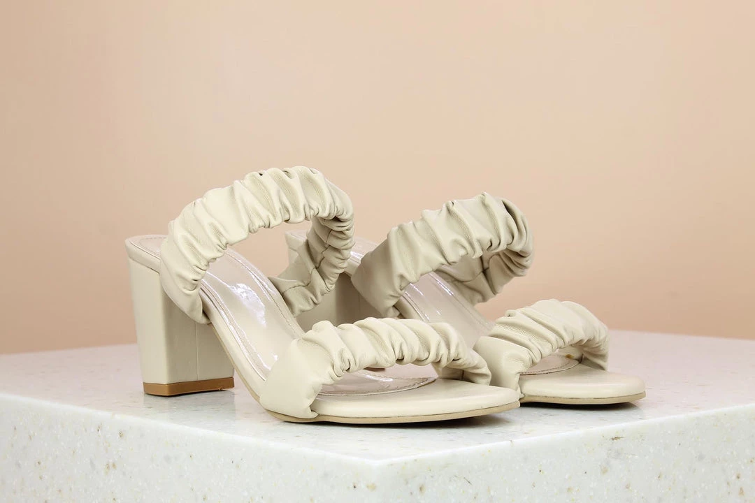 Inc.5 Mules DOUBLE STRAP MULE - BEIGE 3 Inc.5 Mules DOUBLE STRAP MULE - BEIGE