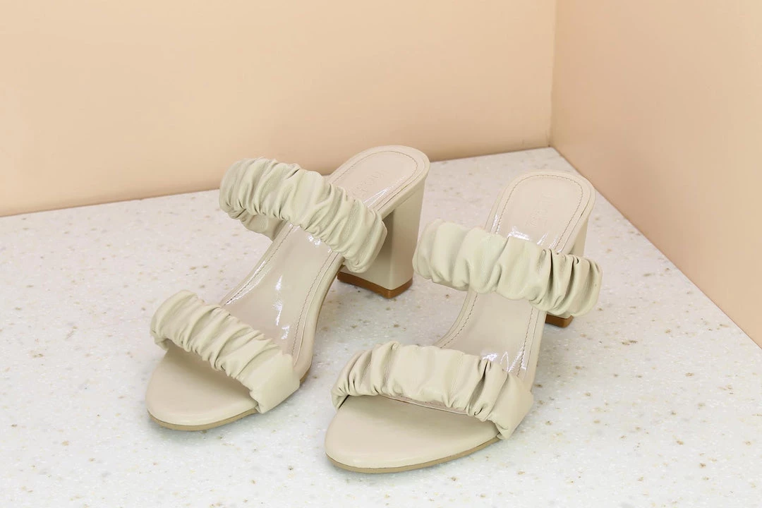 Inc.5 Mules DOUBLE STRAP MULE - BEIGE 6 Inc.5 Mules DOUBLE STRAP MULE - BEIGE