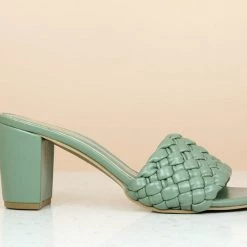 Inc.5 BLOCK HEEL WOVEN MULE Inc5 8 Inc.5 BLOCK HEEL WOVEN MULE Inc5